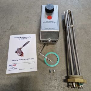 Elpatron Relek 6kW 30-90°C 2-stegs PP2-6rf rostfri - Relek