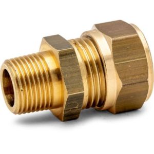 Rak koppling 22 x R25 klämring x utv. gänga