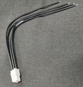 DR R-S 4-polig, 2 radig Molex Mini Fit JR kontakt med 30cm kabel