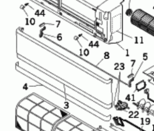 Frontpanelenhet / Panel assembly RKY435A004F